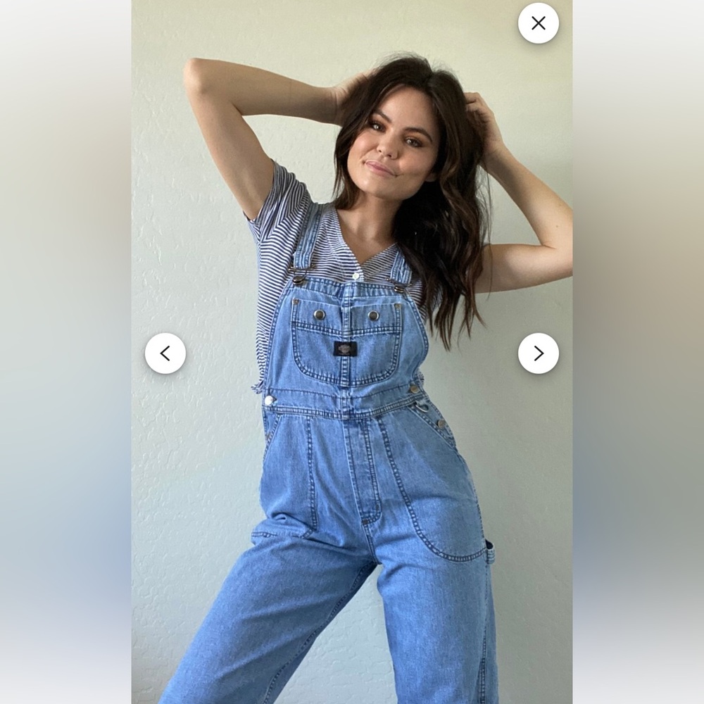 Harley-Davidson Vintage Women's Blue Jeans Overalls